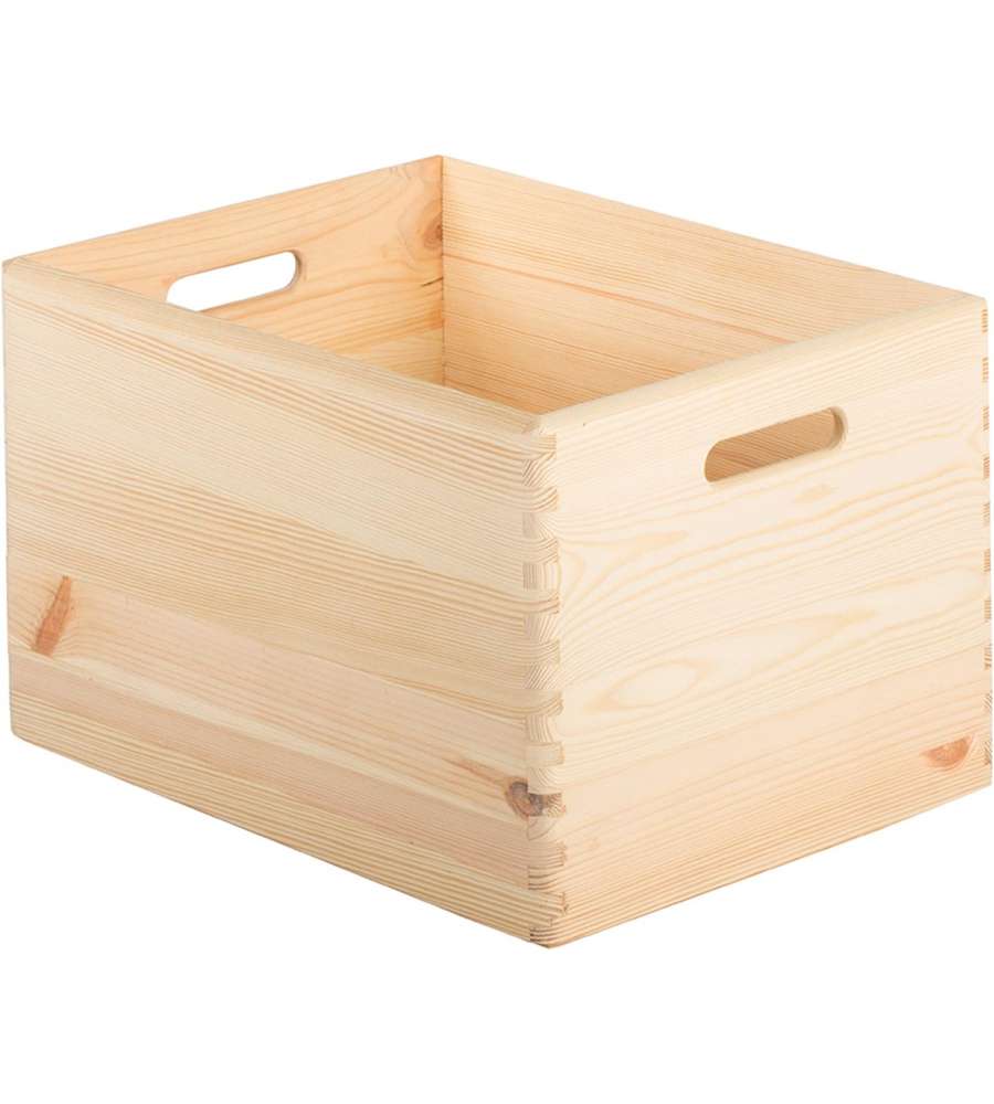 Cassetta in pino massiccio 40 x 30 x 23 cm