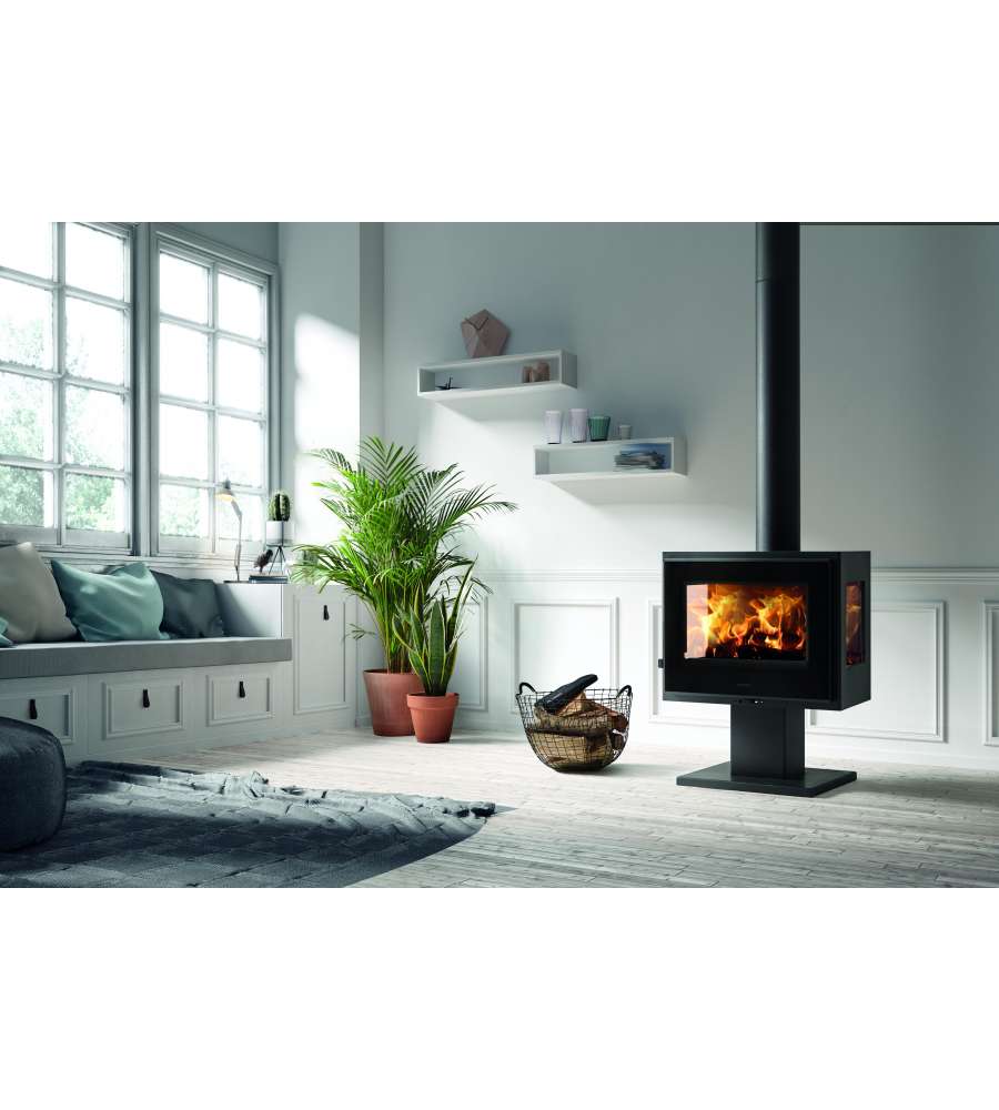Panadero Stufa a Legna Atlantic 3V - Nero - 5,9 KW