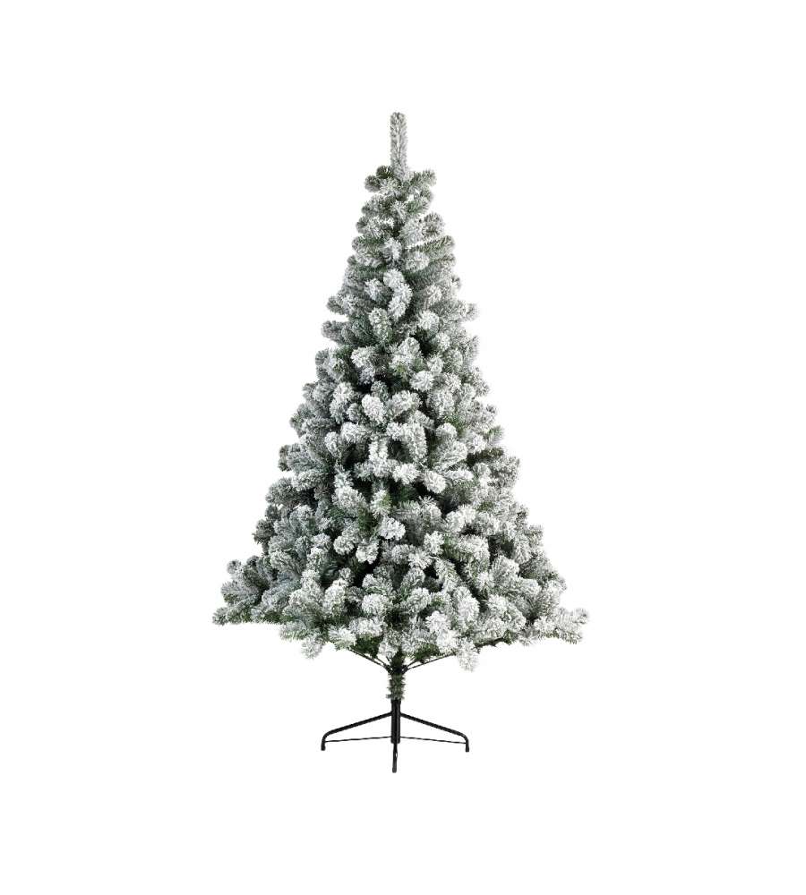 Albero di Natale Imperiale - Verde/Bianco Innevato - 180 cm