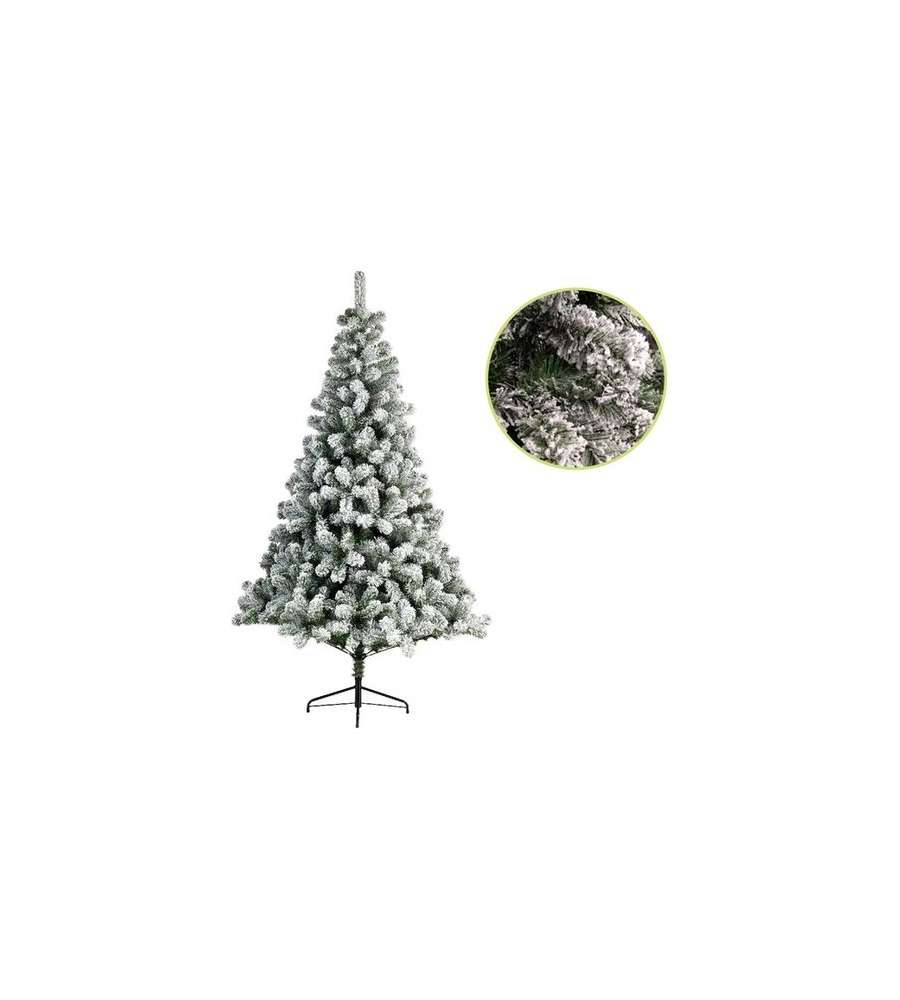 Kaemingk Albero di Natale Innevato - Verde - 210 cm