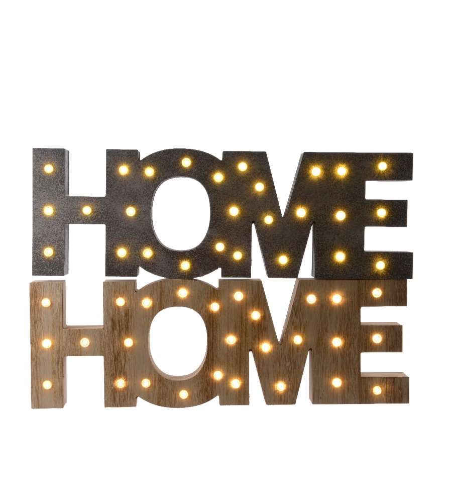 Maxi Scritta Home con Led 58 x 17 cm