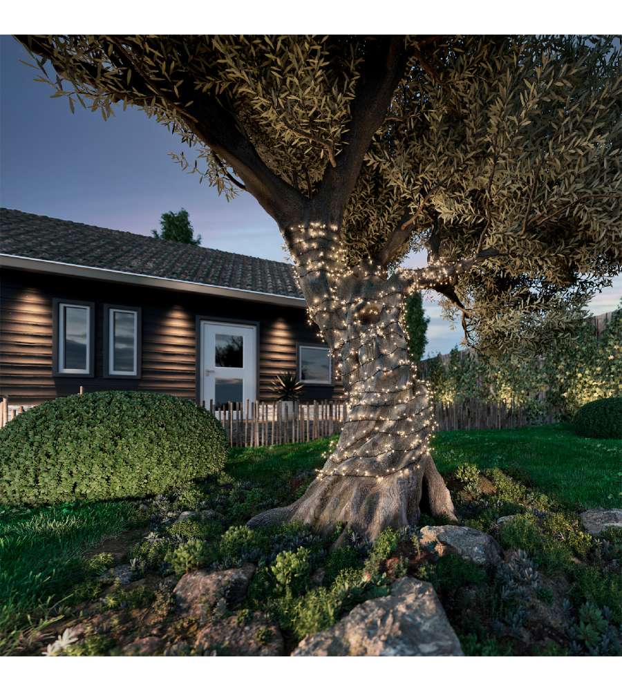 Filo 500 luci led solari con effetti