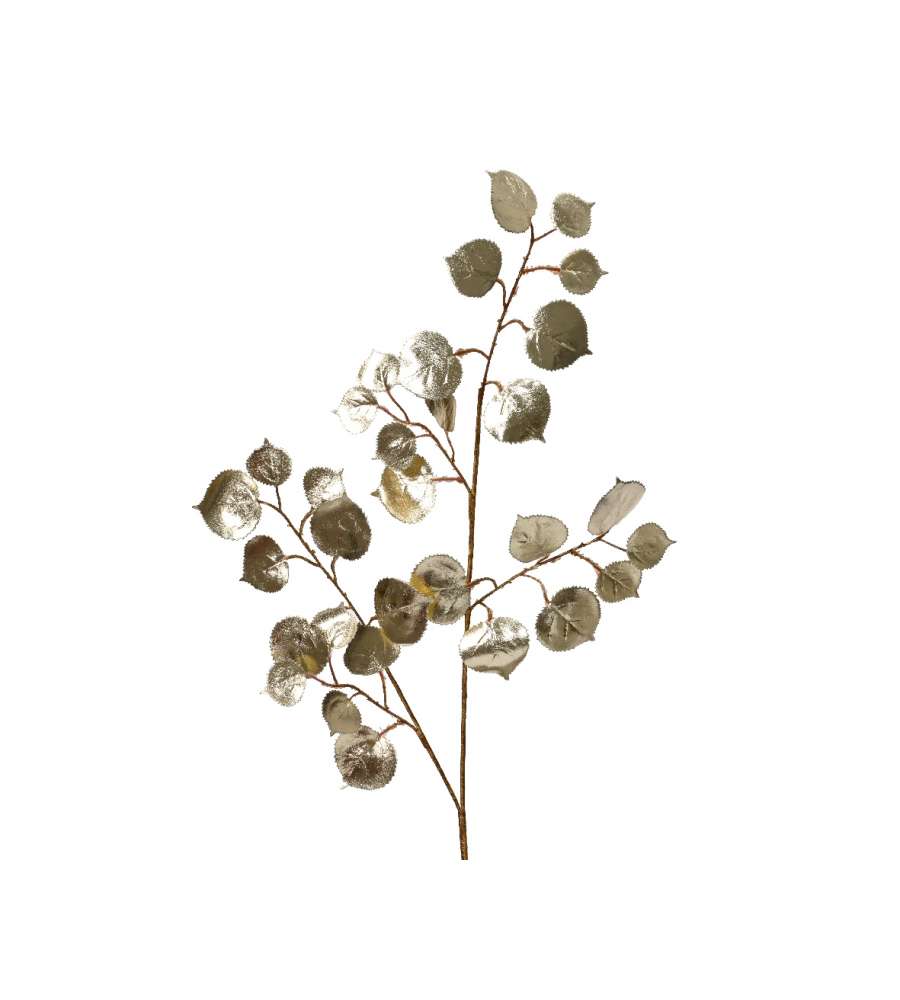 Ramo con foglie oro natalizio