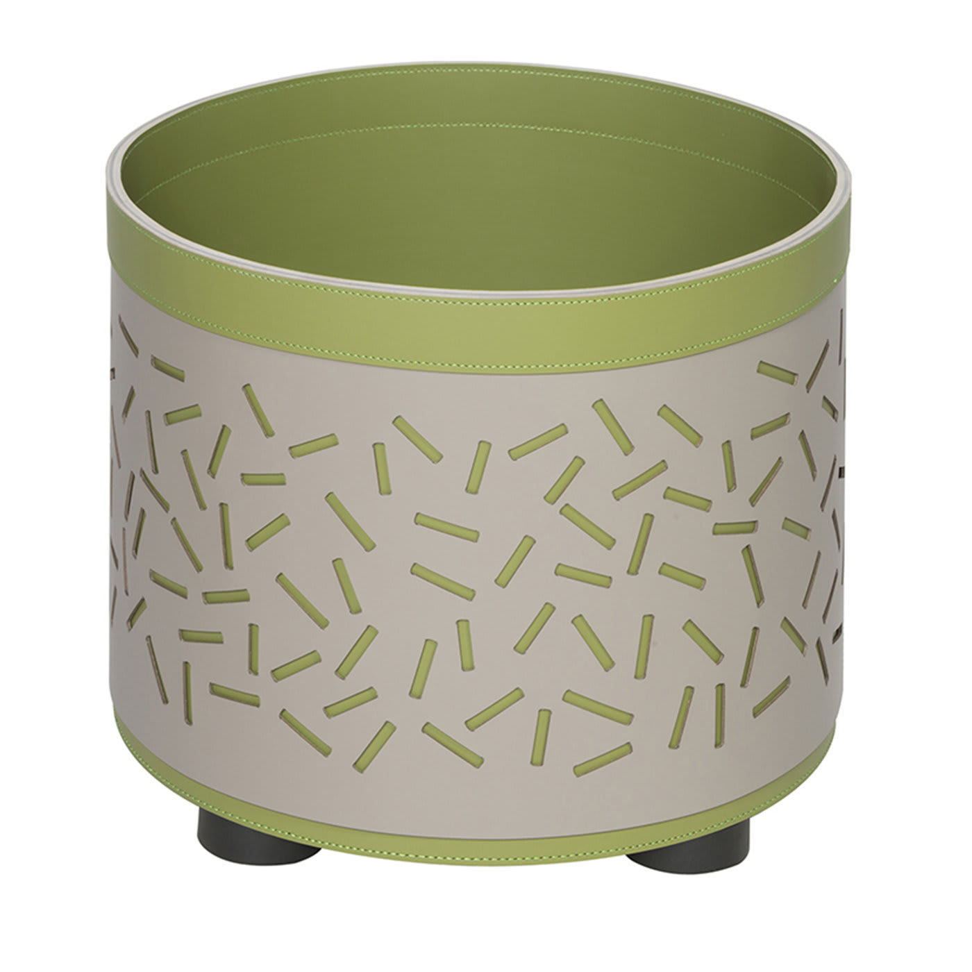 Sugar 9 Cestino rotondo bicolore con rotelle