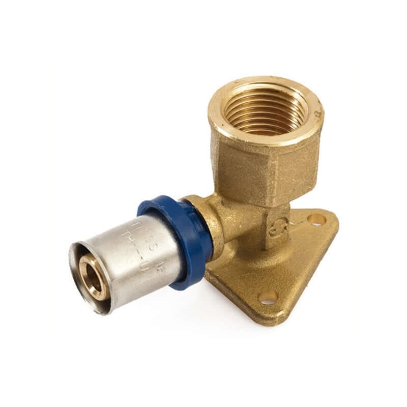 Attacco a Muro con Flangia 3 Fori 5S00 Urano diam.3/4"x 20 Spessore 2.0 - General Fittings