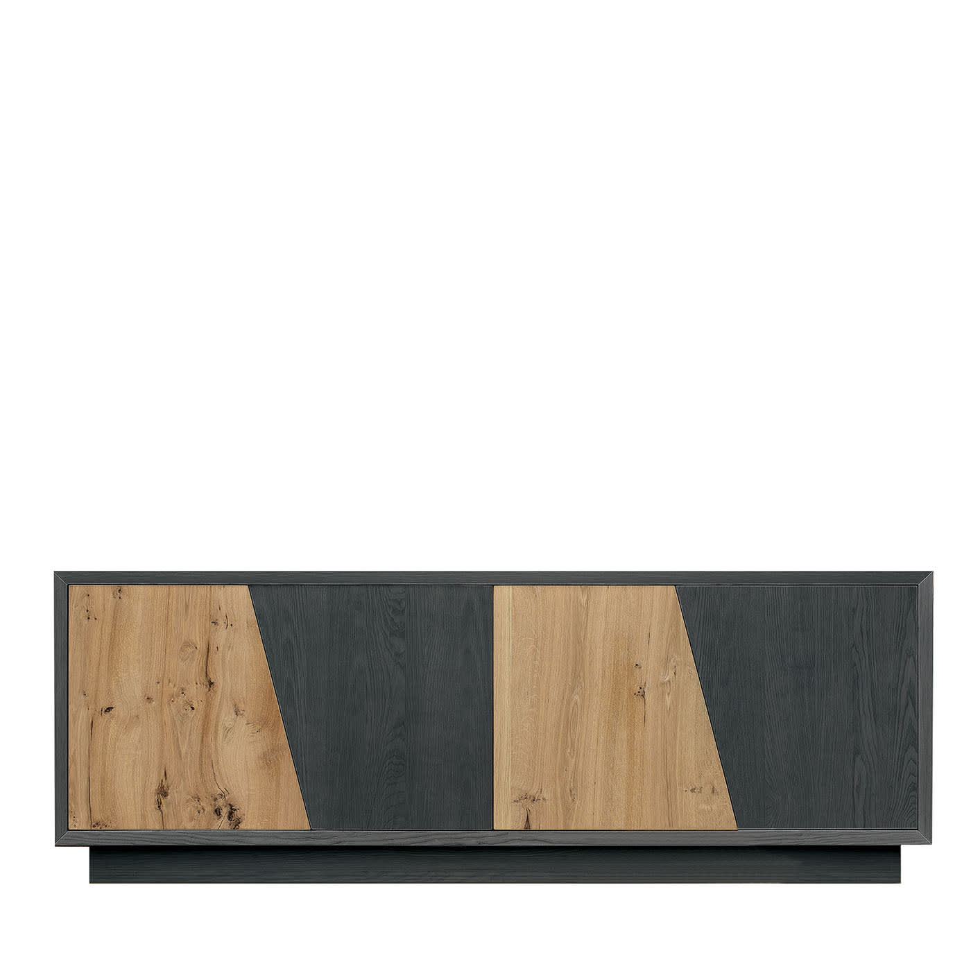 Credenza Metropolitan Edge in Frassino Cenere e Rovere Naturale