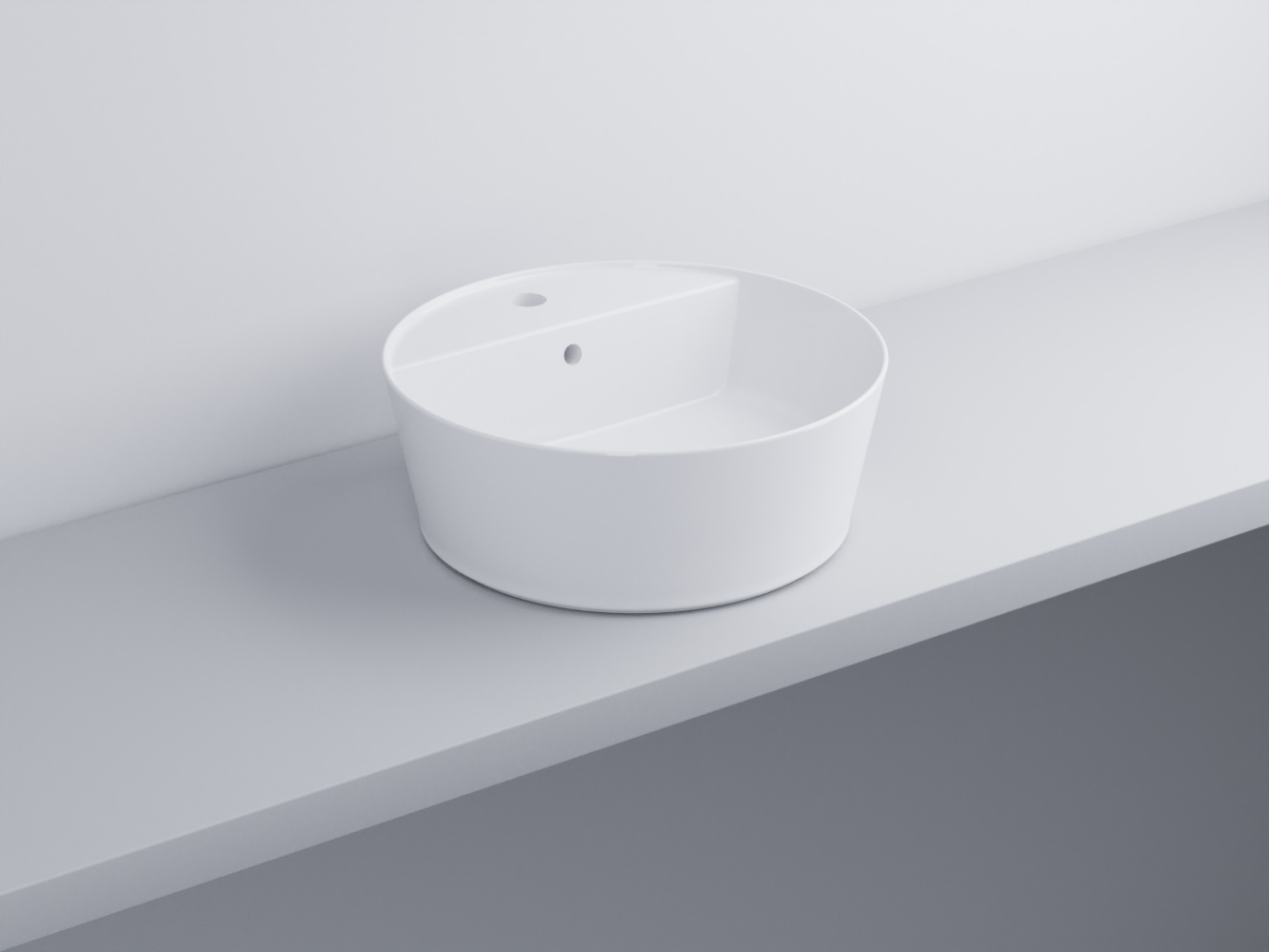 CIELO LAVABO DA APPOGGIO SENZA FORO RUBINETTO, CON TROPPO PIENO-HALAT45SF