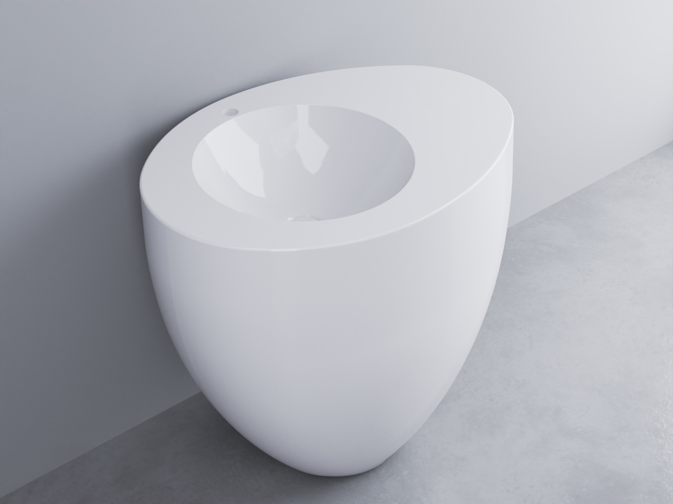 CIELO LE GIARE LAVABO FREESTANDING A PARETE MONOFORO-LGFREE