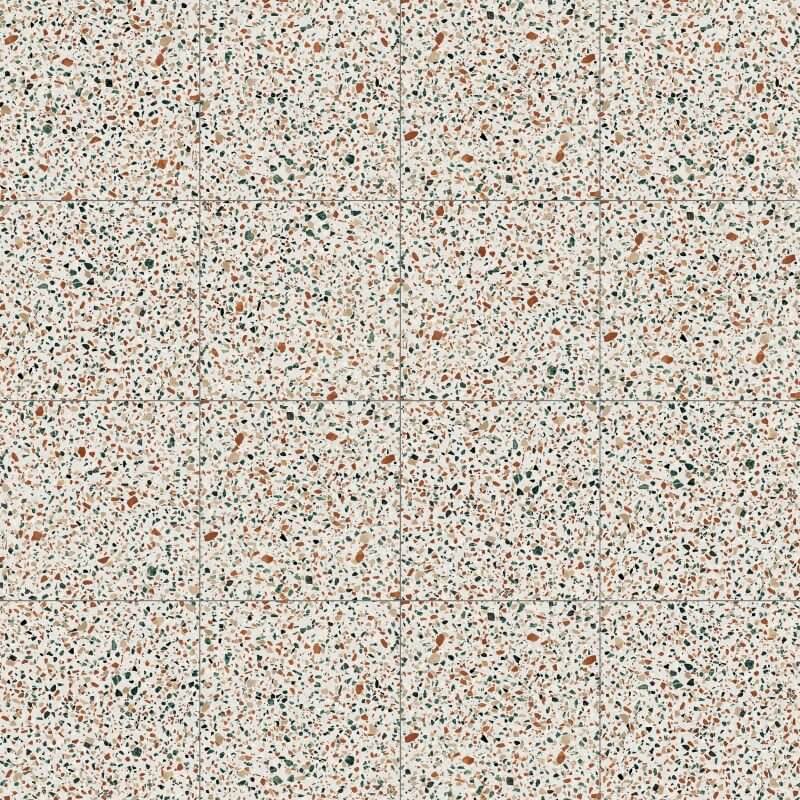 Decoro in Gres Porcellanato Effetto Pietra Rettificato Naturale 20x20 8.5mm Dots Multiwhite Play - ABK