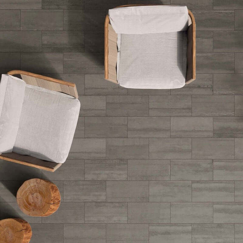 Decoro in Gres Porcellanato Effetto Pietra Rettificato Naturale 60x120 8.5mm Form Taupe Lab325 - ABK