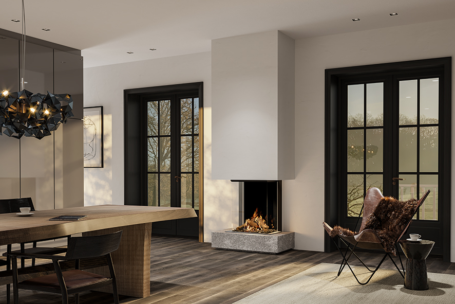 DRU MAESTRO 60/3 TALL LED GPL NERO LISCIO-806548658