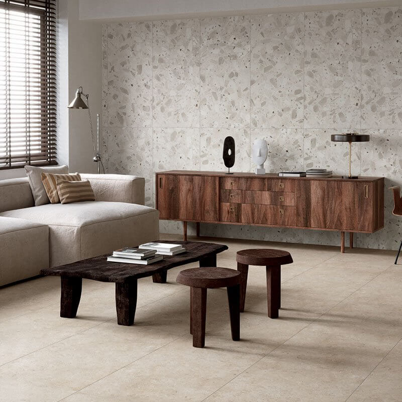 Gres Porcellanato Effetto Cemento Non Rettificato Grip 30x60 9.5mm Brera Sabbia - Herberia