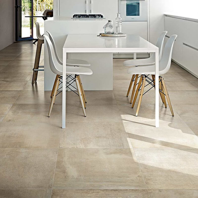 Gres Porcellanato Effetto Cemento Rettificato Naturale 120x120 6mm Mou Matieres De Rex - Florim