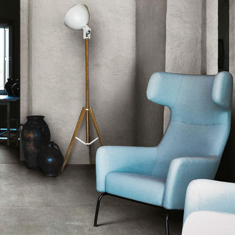 Gres Porcellanato Effetto Cemento Rettificato Naturale 120x120 6mm Nuage Matieres De Rex - Florim