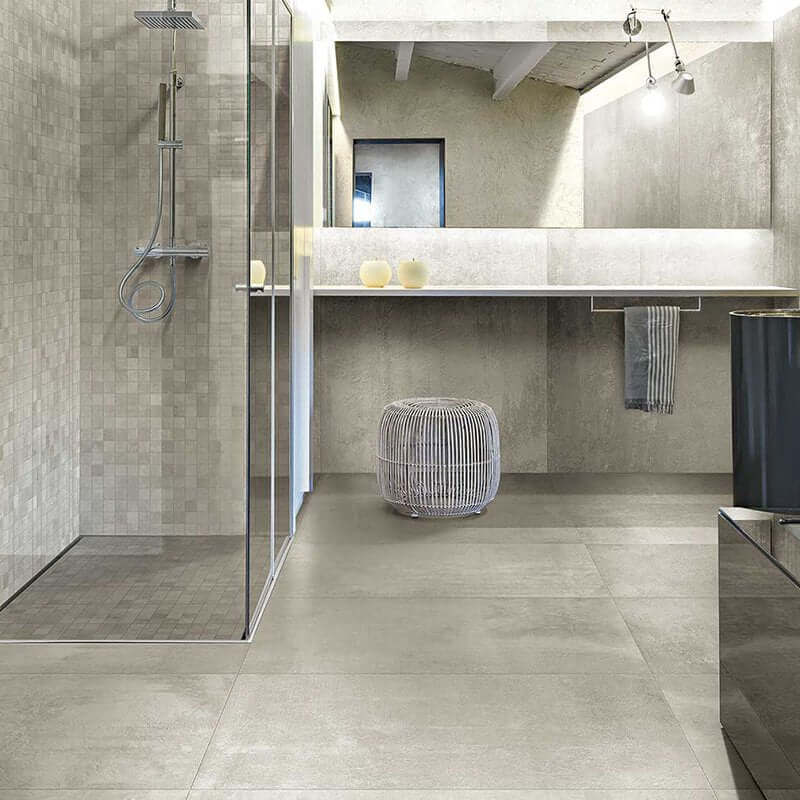 Gres Porcellanato Effetto Cemento Rettificato Naturale 120x120 6mm Sable Matieres De Rex - Florim