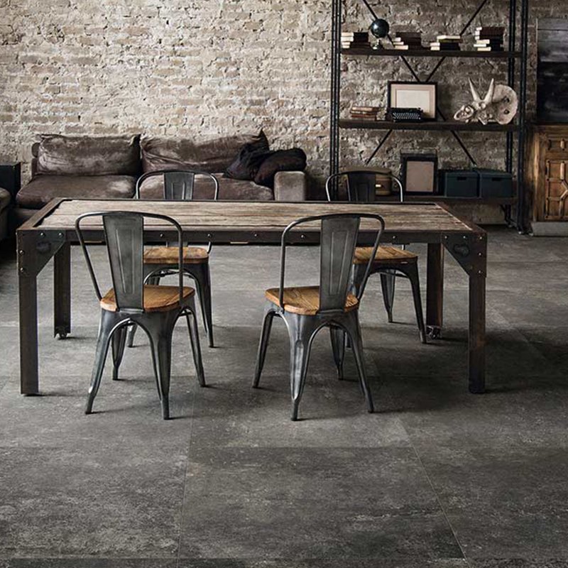 Gres Porcellanato Effetto Cemento Rettificato Naturale 30x60 9mm Charcoal Artifact - Florim