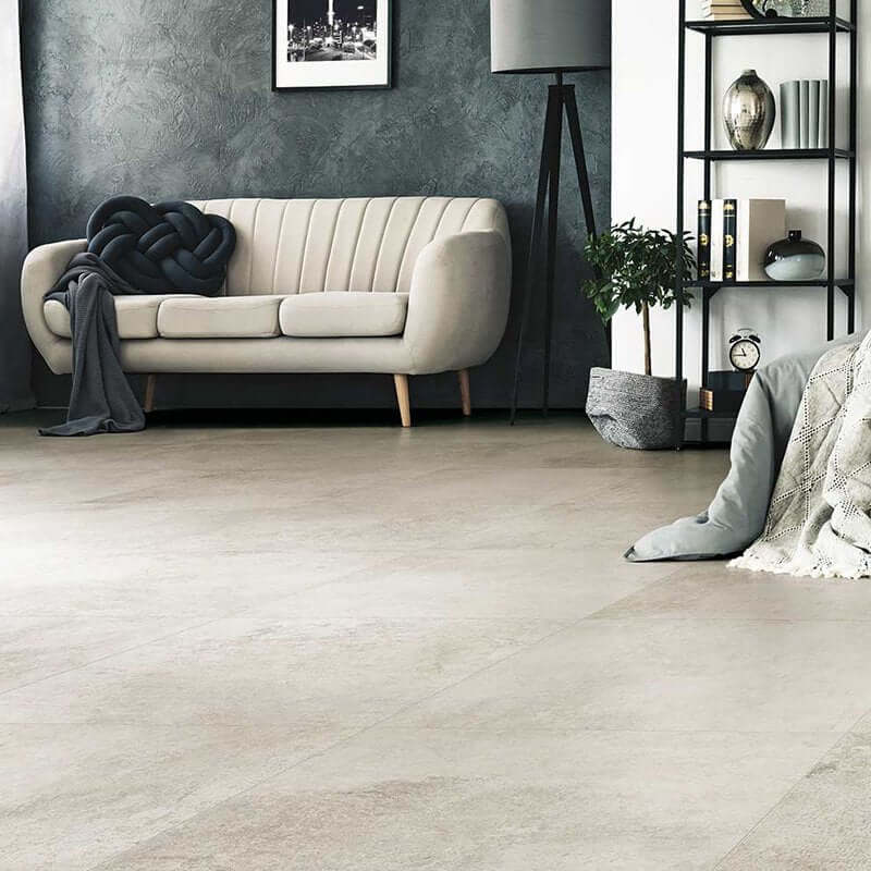 Gres Porcellanato Effetto Cemento Rettificato Naturale 60x120 9mm Aged White Artifact - Florim