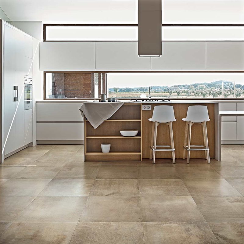 Gres Porcellanato Effetto Cemento Rettificato Naturale 60x60 9mm Mou Matieres De Rex - Florim