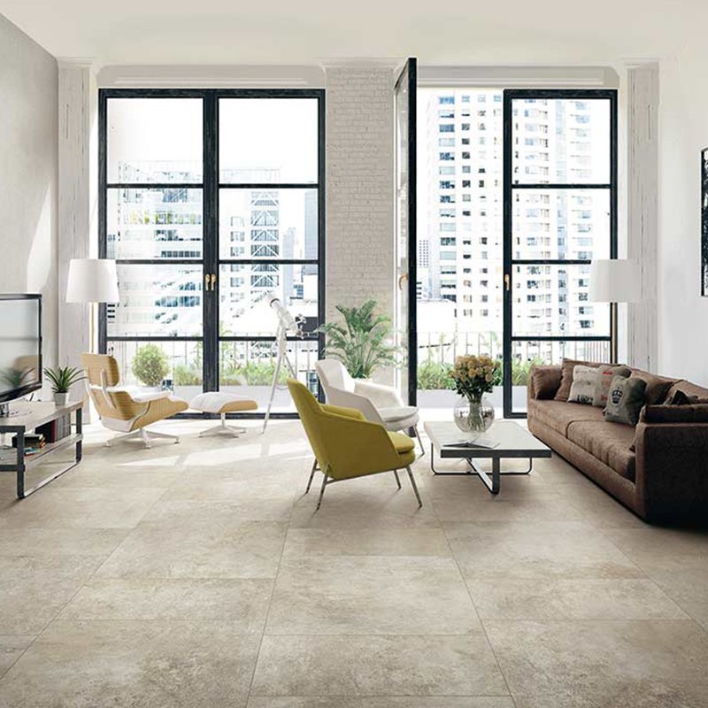 Gres Porcellanato Effetto Cemento Rettificato Naturale 60x60 9mm Sand Artifact - Florim