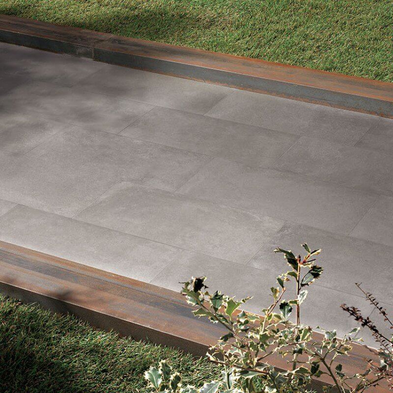 Gres Porcellanato Effetto Pietra Rettificato Naturale 30x30 8.5mm Quadretti Grey Docks - ABK