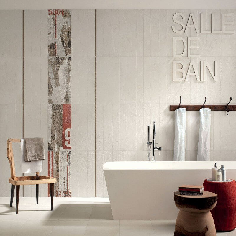 Gres Porcellanato Effetto Pietra Rettificato Naturale 30x30 8.5mm Quadretti White Docks - ABK