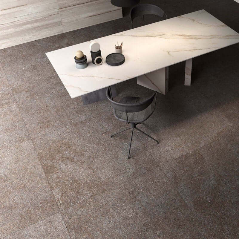 Gres Porcellanato Effetto Pietra Rettificato Naturale 30x60 8.5mm Red Native - ABK