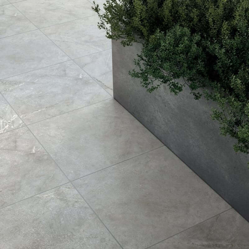 Gres Porcellanato Effetto Pietra Rettificato Naturale 60x60 8.5mm Grey Atlantis - ABK