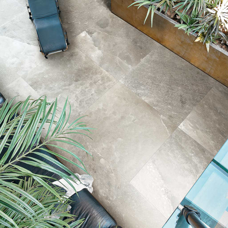 Gres Porcellanato Effetto Pietra Rettificato Naturale 60x60 9mm Danish Smoke Rock Salt - Florim