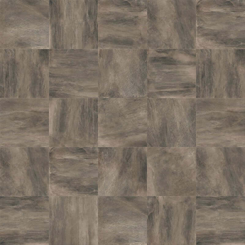 Gres Porcellanato Effetto Pietra Rettificato Naturale 80x80 8.5mm Antracite Concept Stone - Gardenia Orchidea