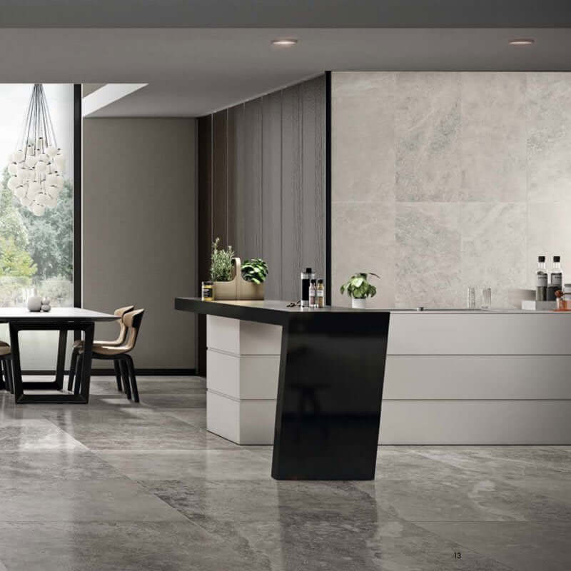 Gres Porcellanato Effetto Pietra Rettificato Naturale 80x80 8.5mm Crux White Origini - Gardenia Orchidea