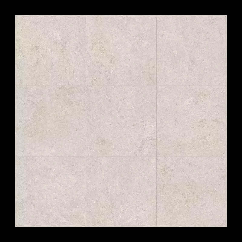 Gres Porcellanato Effetto Pietra Rettificato R+PTV 80x80 9mm White Fossil Sensi - Florim