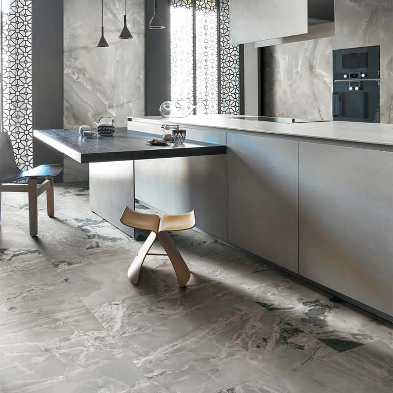 Gres Porcellanato Effetto Pietra Rettificato Satinato 60x120 9mm White Blend Onyx&More - Florim