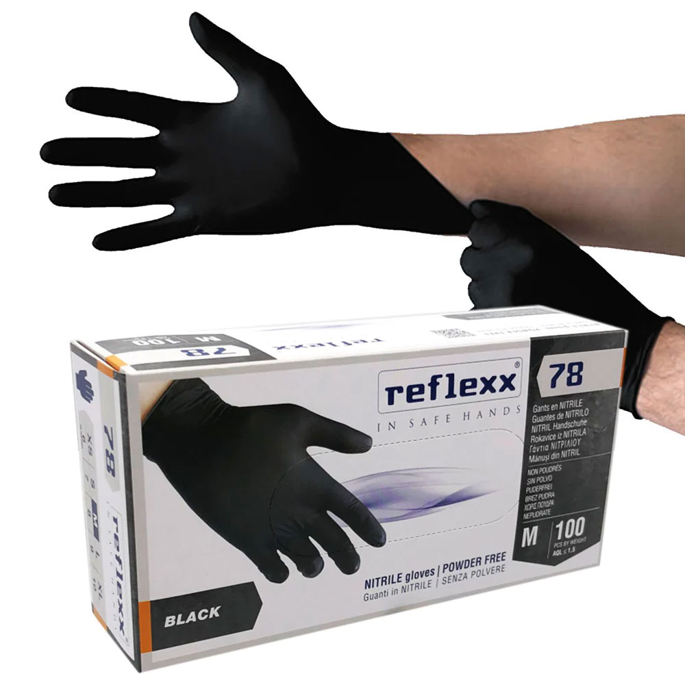 Casolaro Hotellerie Spa Disposable black nitrile gloves Casolaro Hotellerie SpA