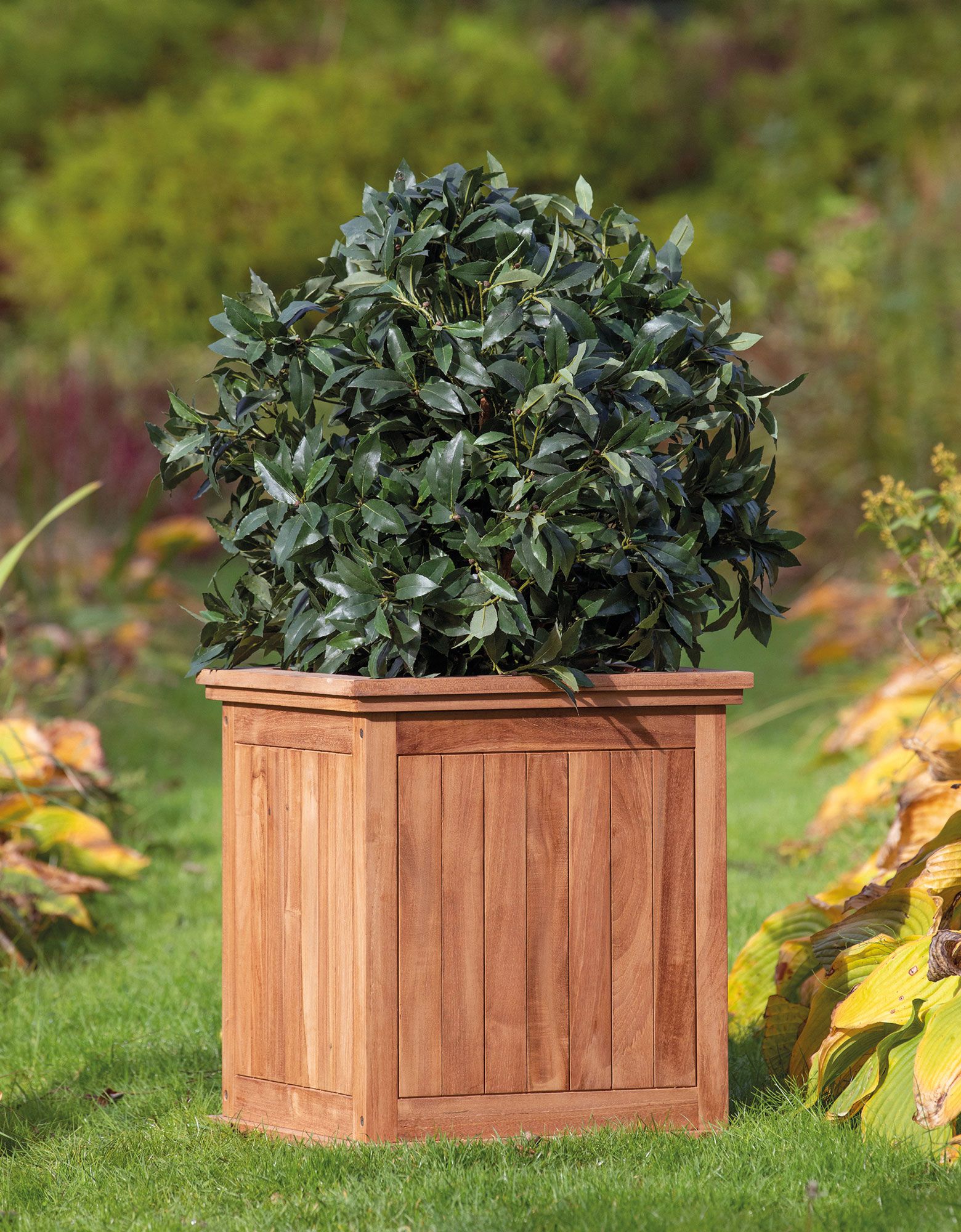 Fioriera Cuiaba piccola in teak - 40 x 40 x 45 cm (l x p x h)