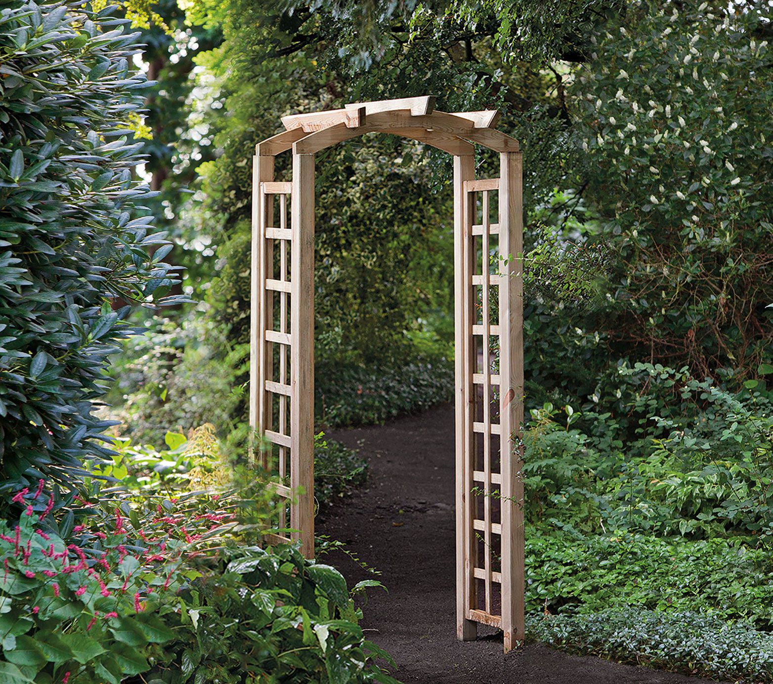 Pergola Jardin curva - misure (cm): 90 x 50 x 214 (l x p x h)