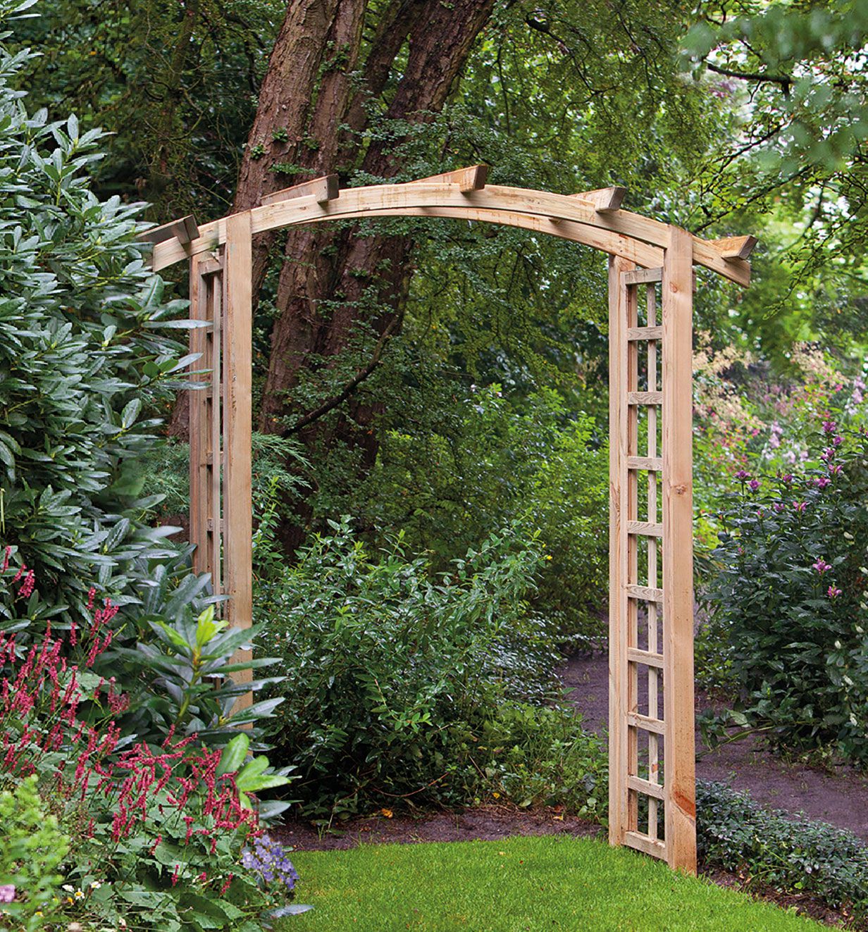 Pergola Jardin curva - misure (cm): 180 x 50 x 220 (l x p x h)