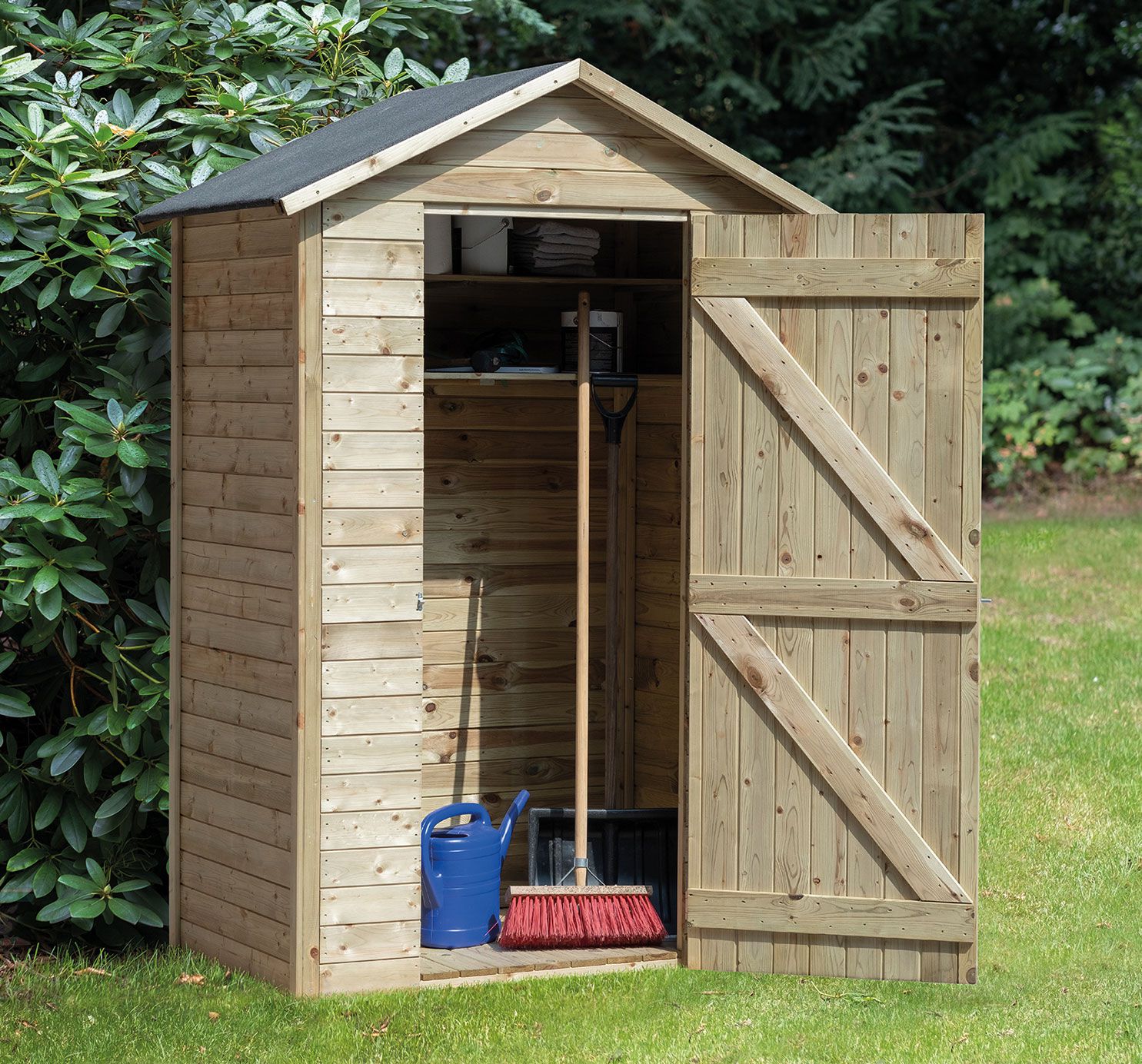 Armadio da giardino Salvador incl. pavimento e copertura - 80 x 127 x 214 cm (l x p x h)