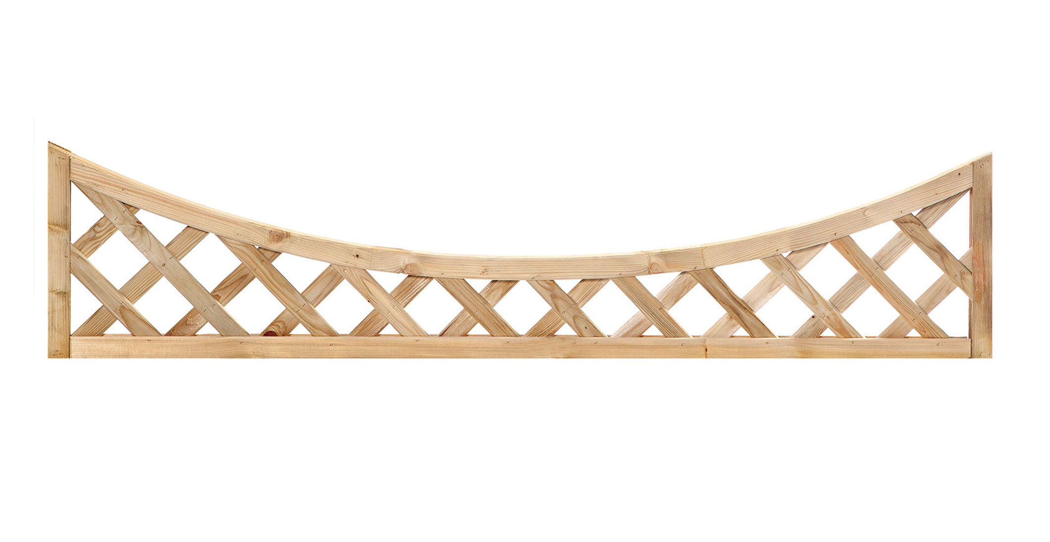 Traliccio curvo per gazebo "Rio Large" 180 x 40 cm (l x h)