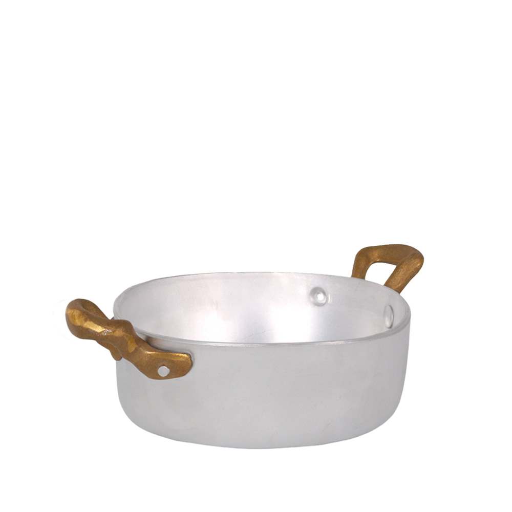 Casolaro Hotellerie Spa Aluminium mini casserole with 2 handles Viejo Valle