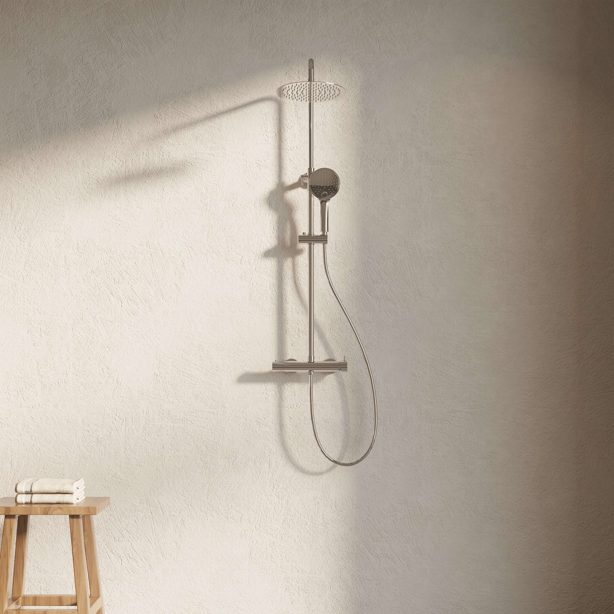 Colonna Doccia Meccanica con Doccino Cromo Lucido - Mirta