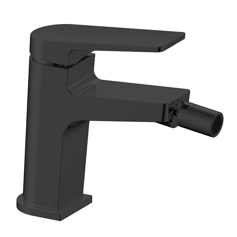 Miscelatore Bidet Con Piletta Click Clack Nero Satinato - Sun