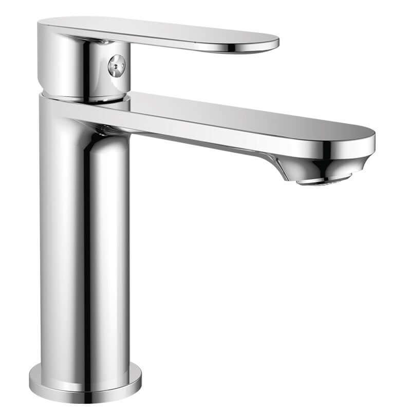 Miscelatore Lavabo Con Piletta Click Clack Cromo Lucido - Neptune