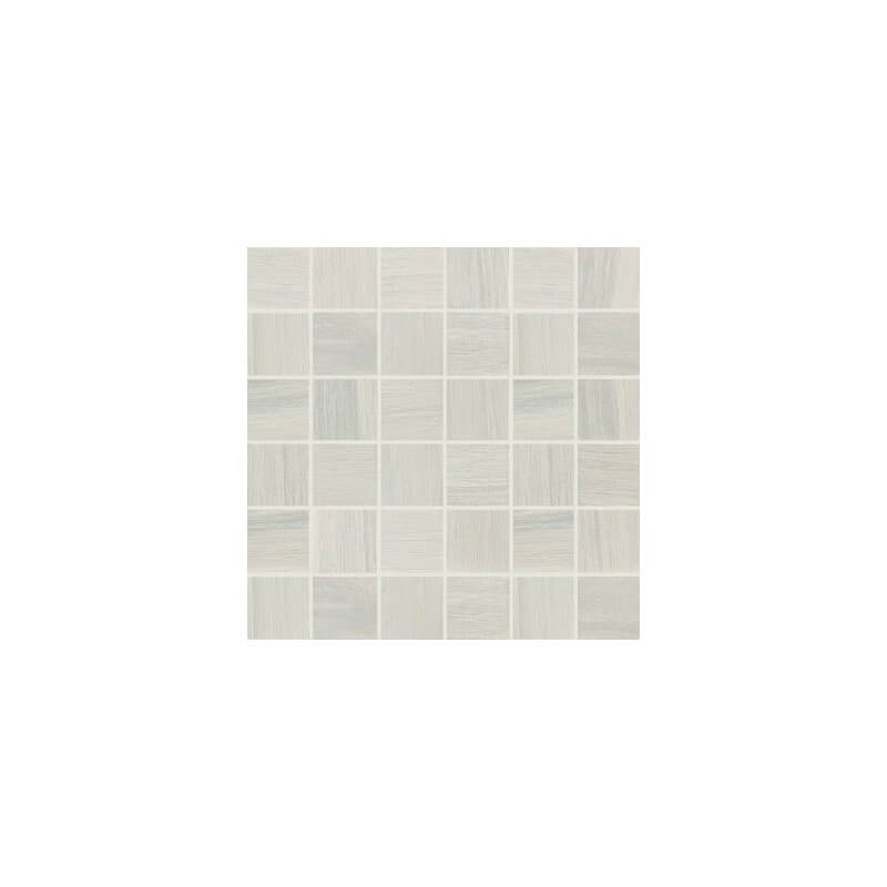 Mosaico in Gres Porcellanato Effetto Legno Naturale 30x30 9mm White Wooden Tile - Florim