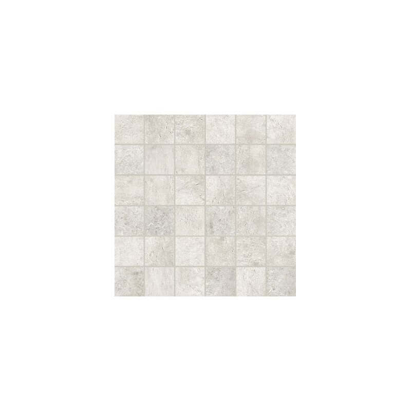 Mosaico in Gres Porcellanato Effetto Pietra Naturale 30x30 9mm Blanc La Roche - Florim