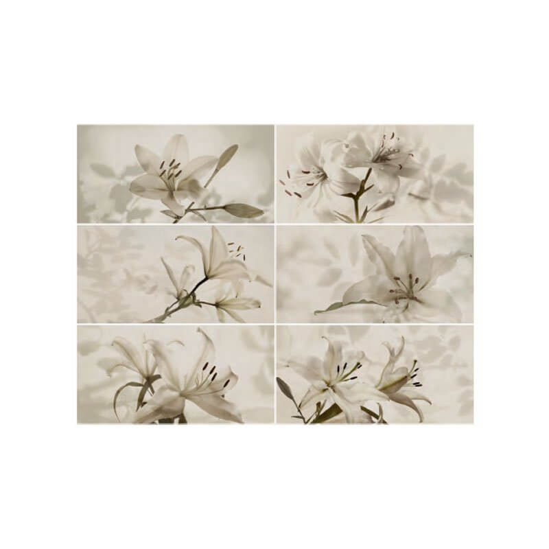 Rivestimento in Ceramica Effetto Pietra Rettificato Naturale 60x120 7mm Lilium Gioia - Gardenia Orchidea