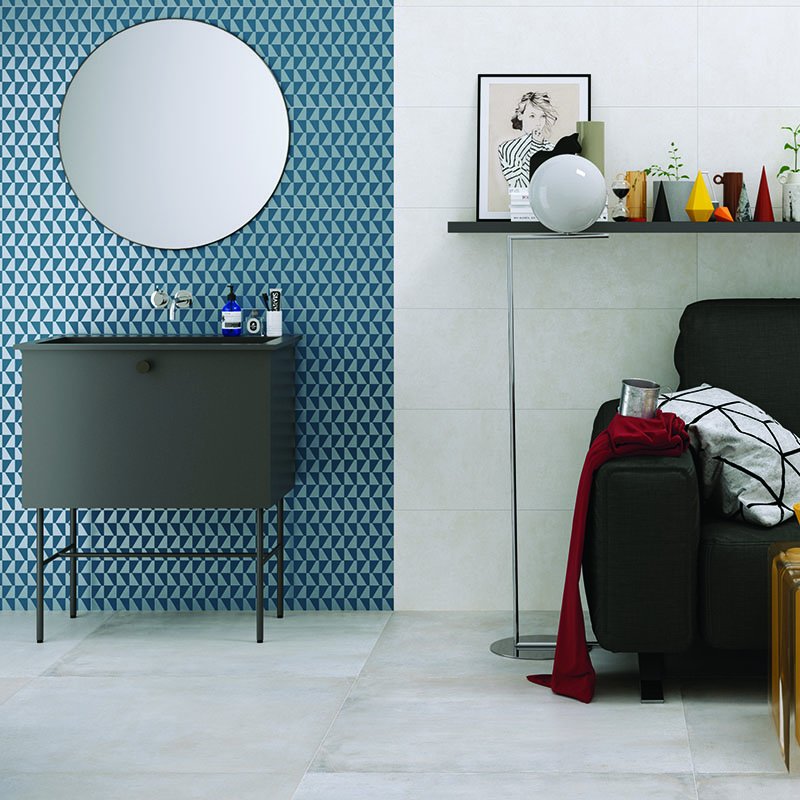 Rivestimento in Ceramica Effetto Resina 33.3x100 White Vibes - Herberia