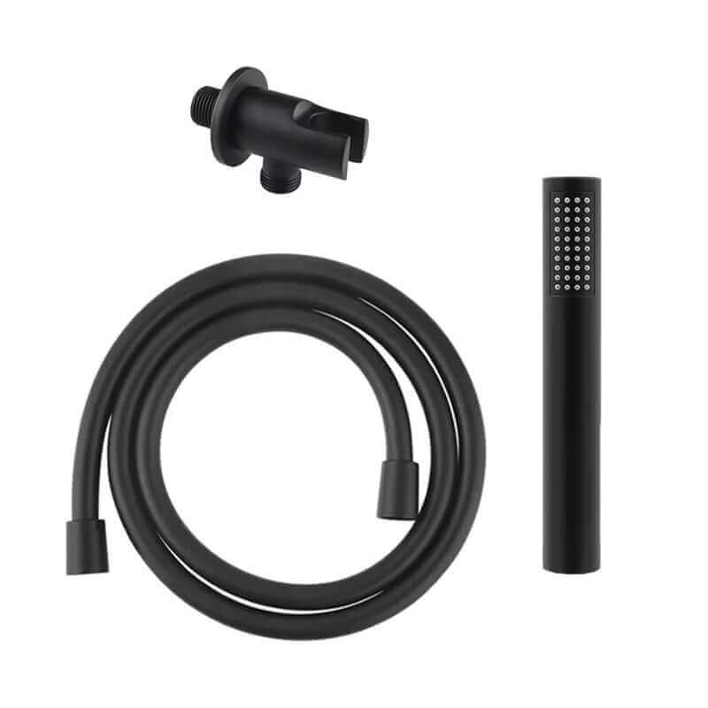 Set Doccia Tondo Nero Satinato - MedaHome