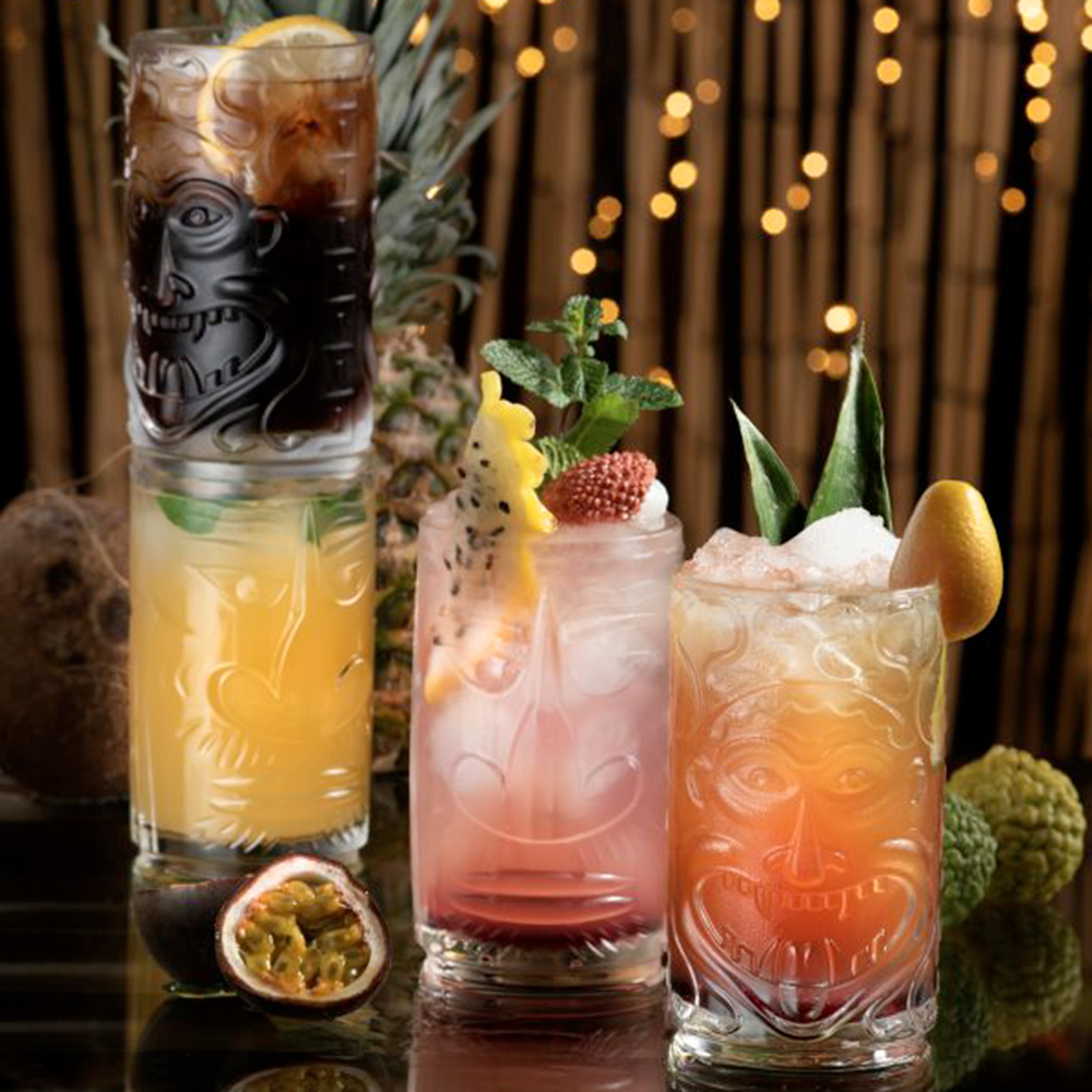 Casolaro Hotellerie Spa Set of 4 Tiki glasses Etruria or Sardinia RCR