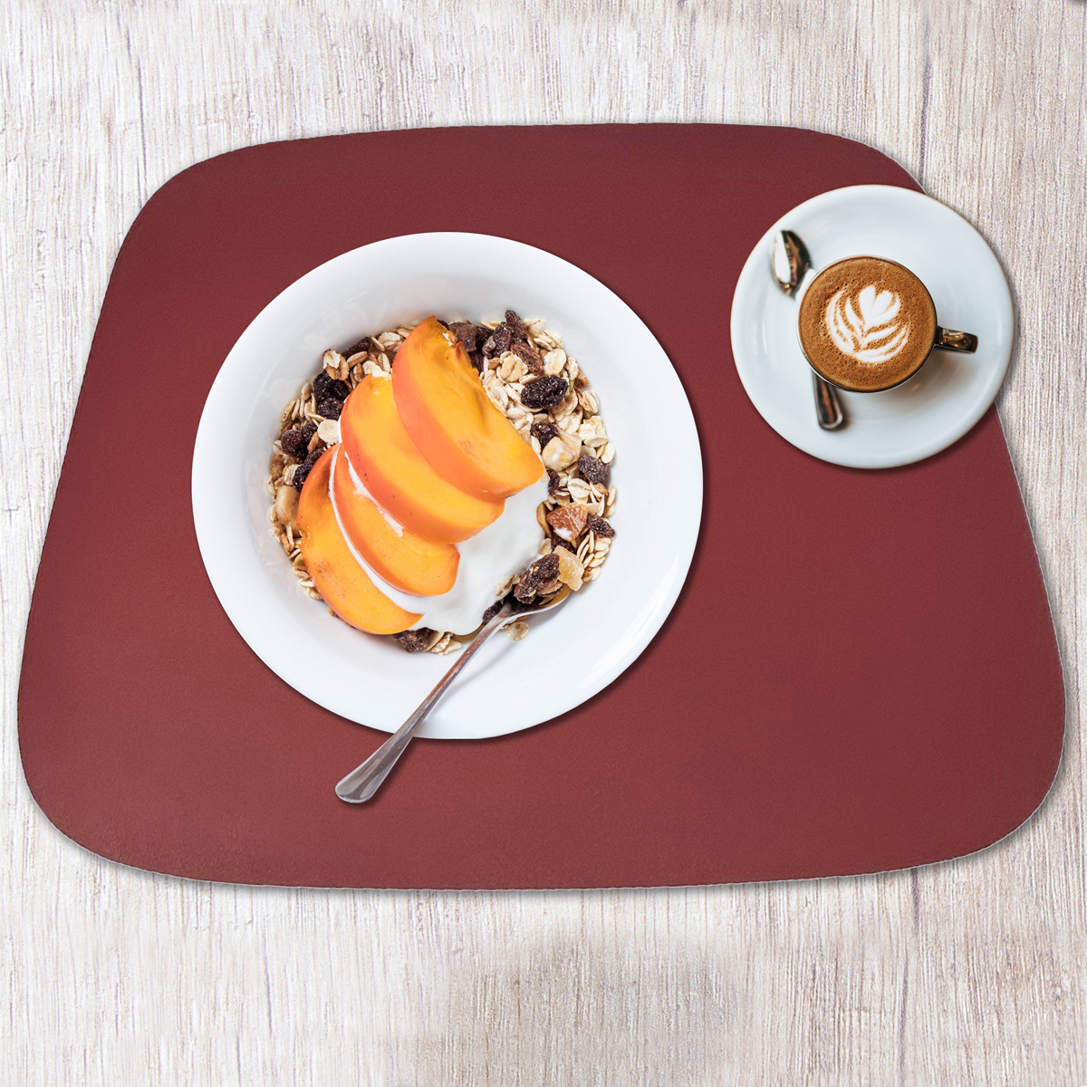 Casolaro Hotellerie Spa Trapeze eco-leather placemat Casolaro Hotellerie SpA