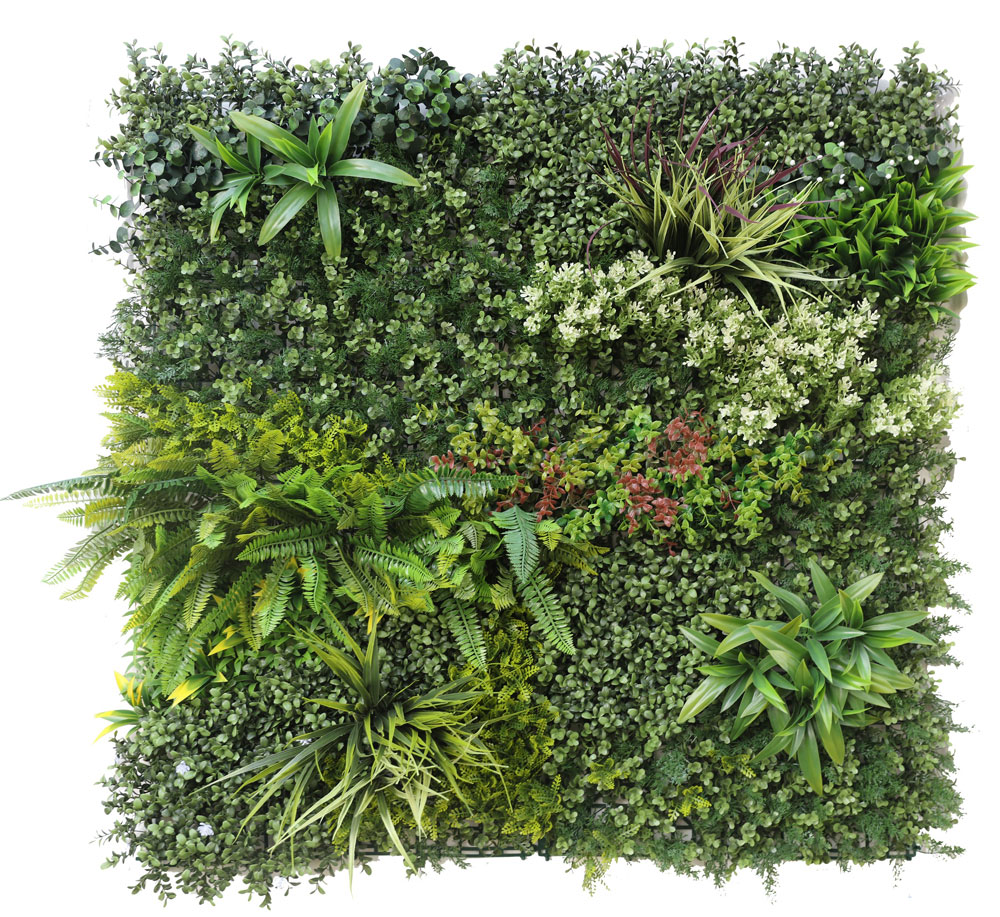VERDEVIP MADAGASCAR Modulo B – Mix of green and colored leaves – cm. 100×100-U-MAD100-B